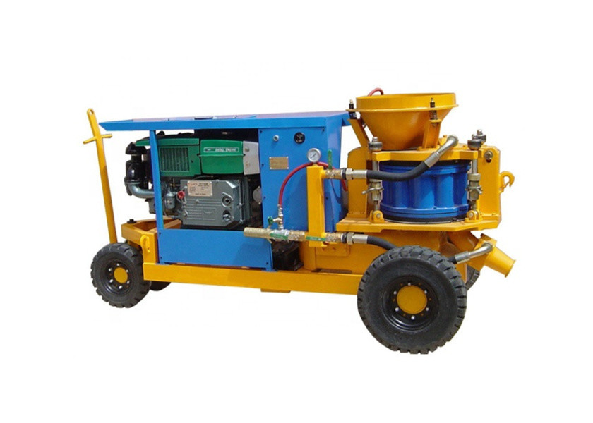 Underground Concrete Gunite Spray Machine Diesel Shotcrete Equipment