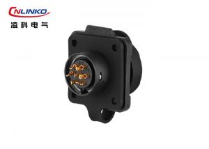 Buy cheap Cnlinko 5A PBT Panel Mount Connector 7 Copper Pin Trailer Plug Latching Lock product