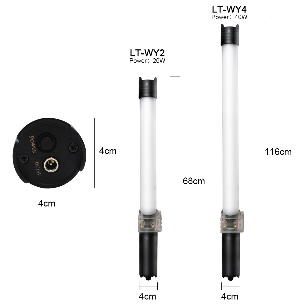 9990K 640pcs Warm White LED Tube Light RGBW With Effects Film Lights