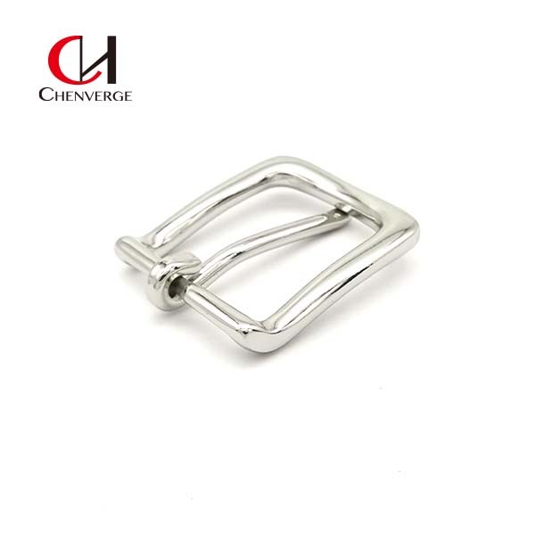 Square Smooth Silver Pin Belt Buckles Antiwear Erosion Resistant