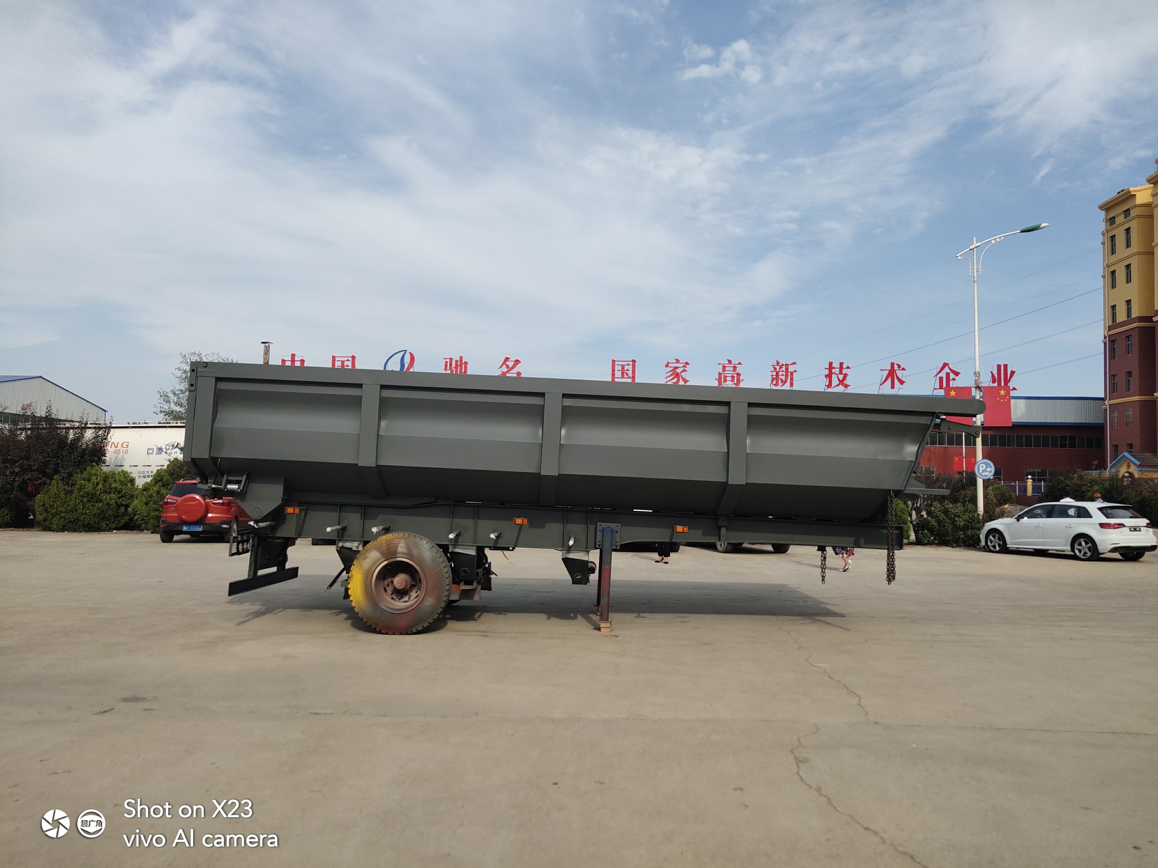 100 Tons Double Axles U Shaped End Rear Tipper Dumper Semi Truck Trailer for in Market