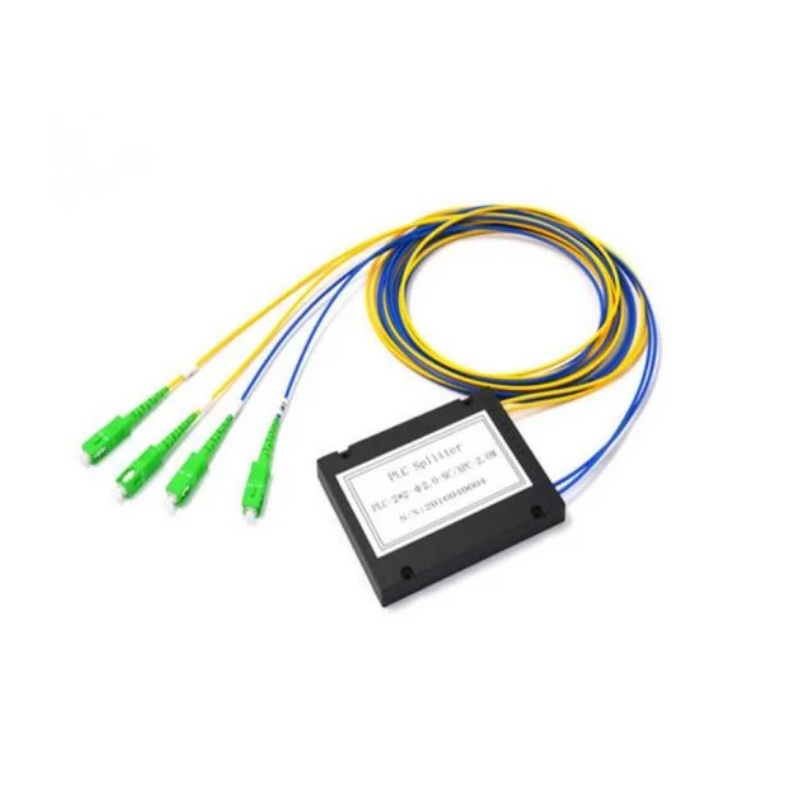 1 * 8-way ABS Box SC APC UPC Multiplexer FTTH Optical PLC Splitter for GPON EPON Fiber
