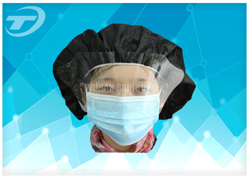 Disposable face mask 3 ply earloop with protective eye cover