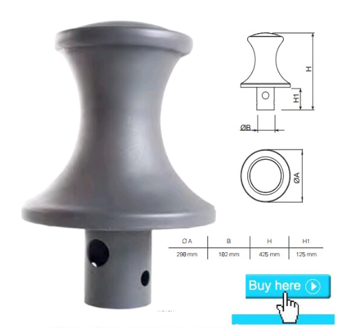 Outdoor Street Furniture Cast Iron Bollards Recycled Road Pile For Road Safety