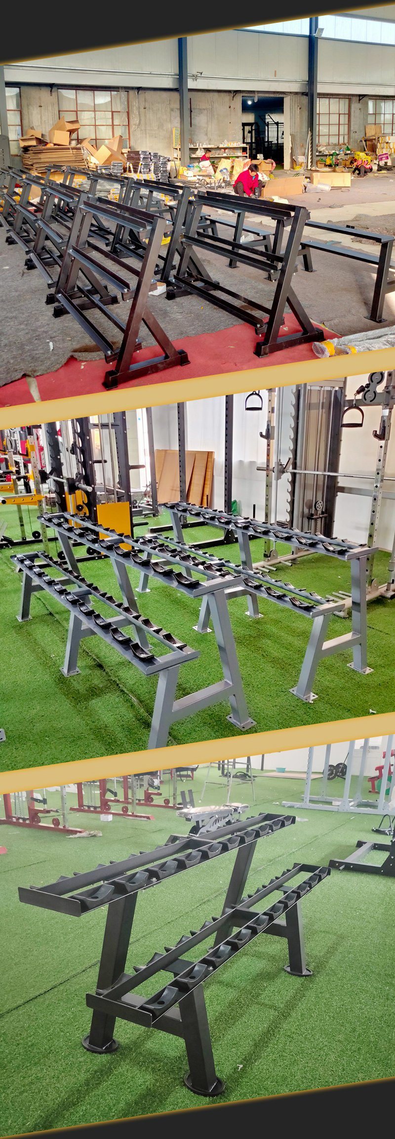Commercial Fitness Equipment Dumbbell Load Frame Gym Workout Rack Dumbbell Rack