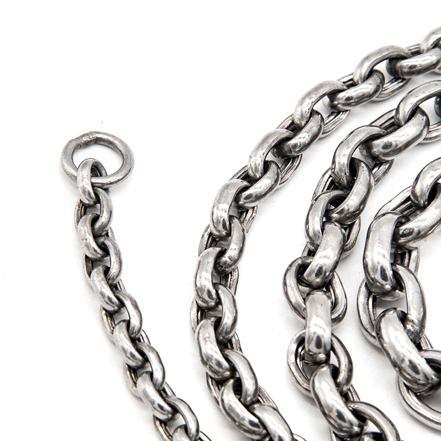 2mm Wide Unisex Stainless Steel Link Chain Necklace 18 Inches