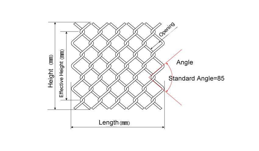 drawing of chain link fence