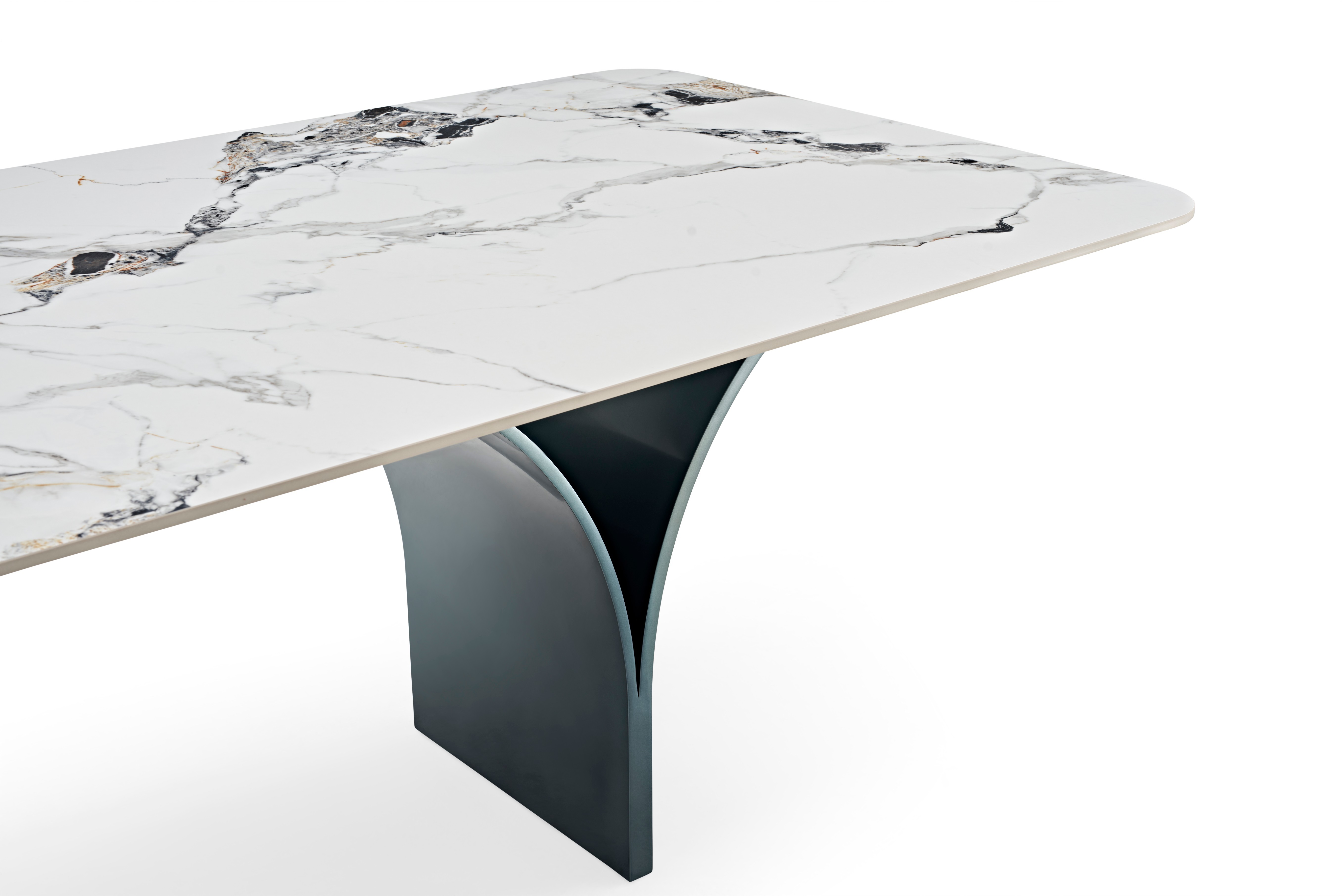 Italy Style Large Rectangle Marble Top Dining Table Home Dining Room Furniture Set Dinner Table