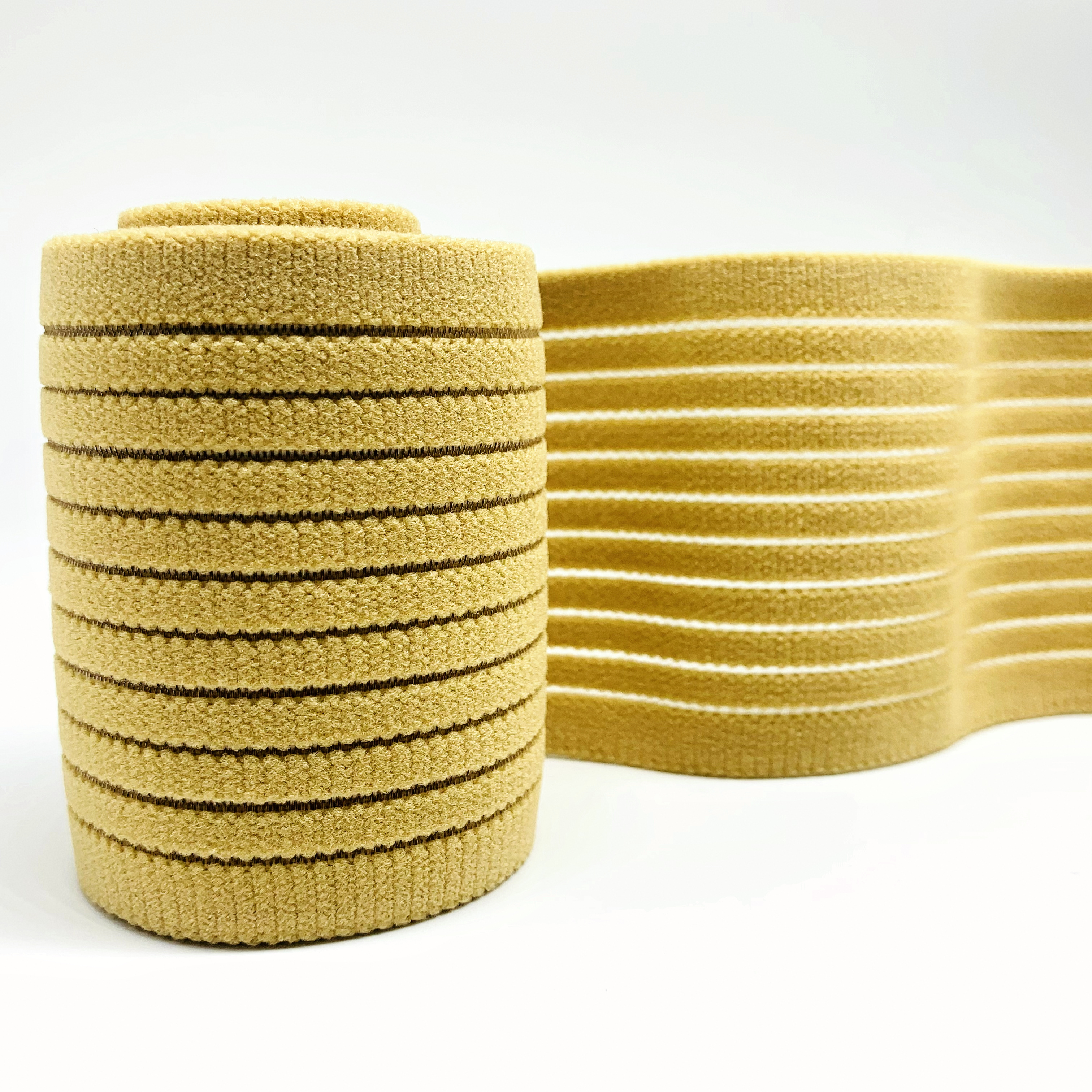 Free samples custom medical elastic band Wide plastic elastic belt belly wrap fish silk elastic belt slimming belts