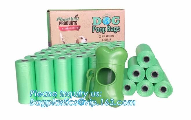 High Quality Eco-friendly Degradable Fashion With Printing Doggy Pet Dog Waste Poop Bags, Eco friendly pet dog waste poo