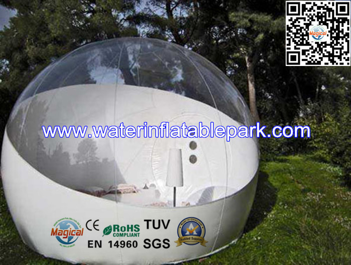 Single Layer PVC Inflatable Bubble Tent , Inflatable Igloo Tent