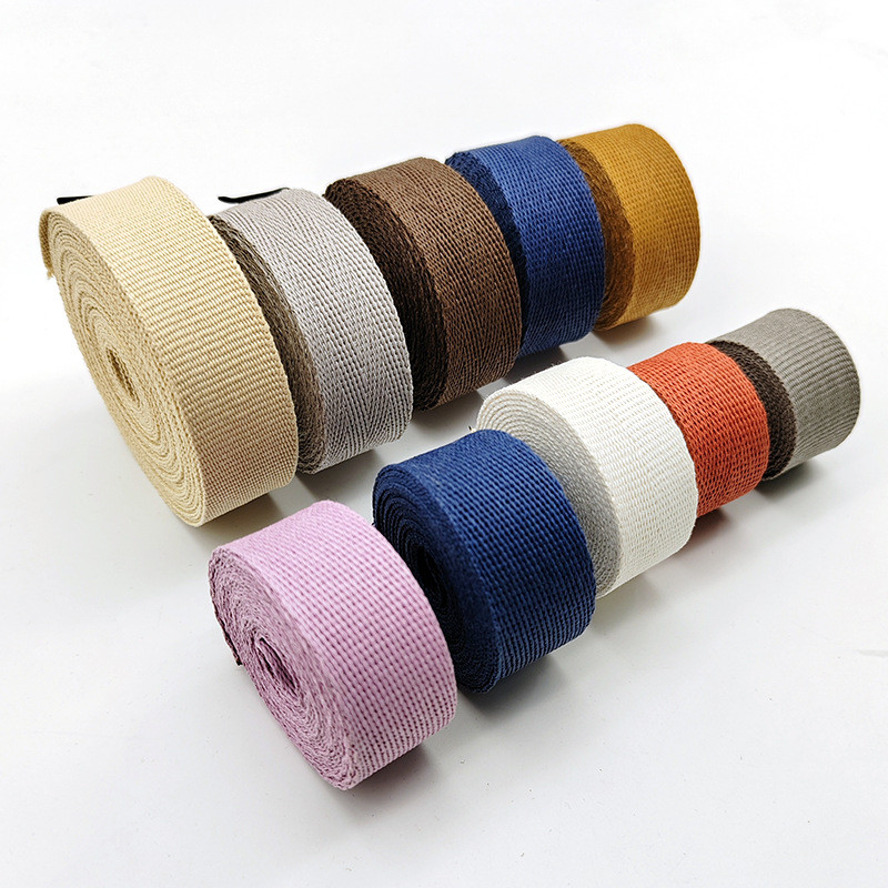 GRS Herribone Woven Paper Ribbon Roll Plain Pattern Assorted Color Solid