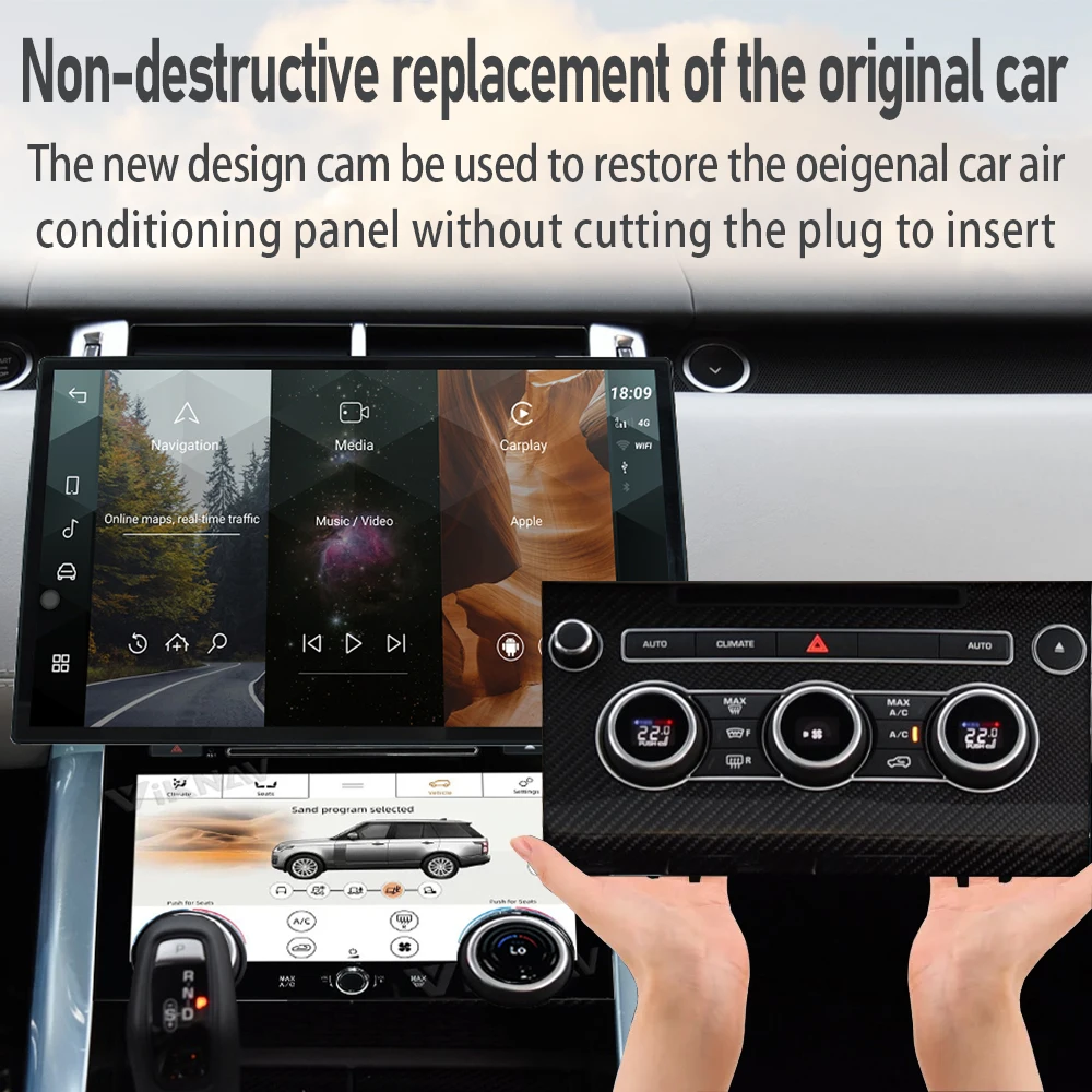 Auto Stereo Car Radio For Range Rover Sport L494 2013-2017 Carplay Android Multimedia Player GPS Navigation Head Unit