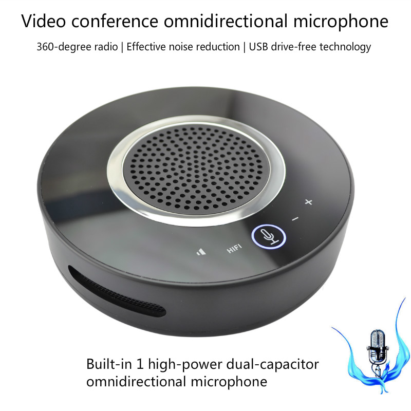 2.4G wireless conference Mini USB speakerphone Built-in lithium battery omnidirectional microphone