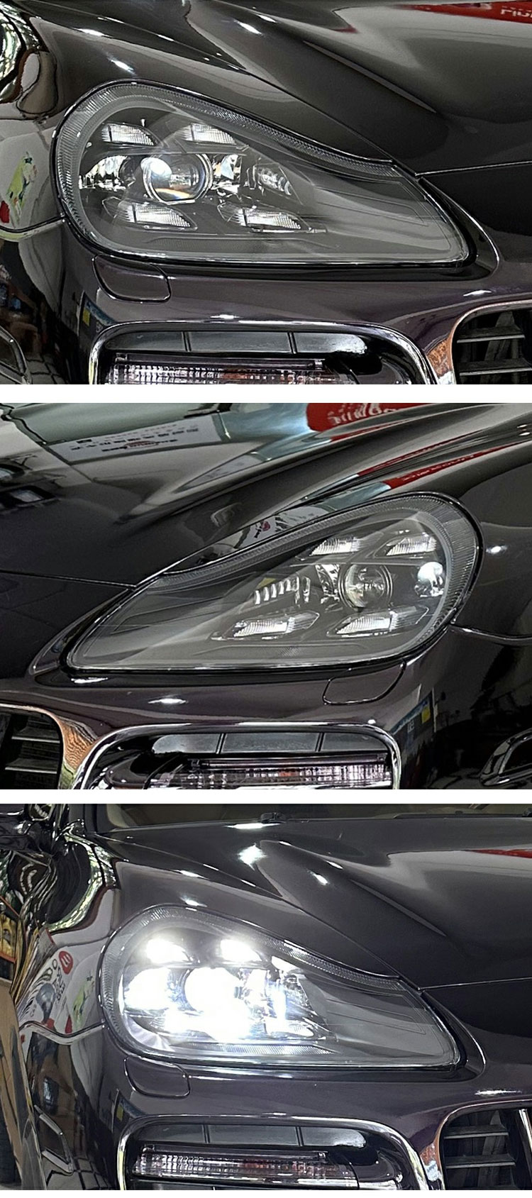 Upgrade Matrix Advanced Version LED Headlights For Porsche Cayenne 957 2007-2010