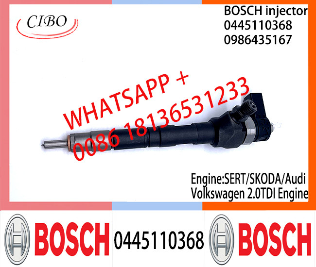 BOSCH injetor Common fuel Injector 0445110368 0986435167 0445110369 03L130277Q for SERT/SKODA/Audi1/Volkswagen 2.0TDI
