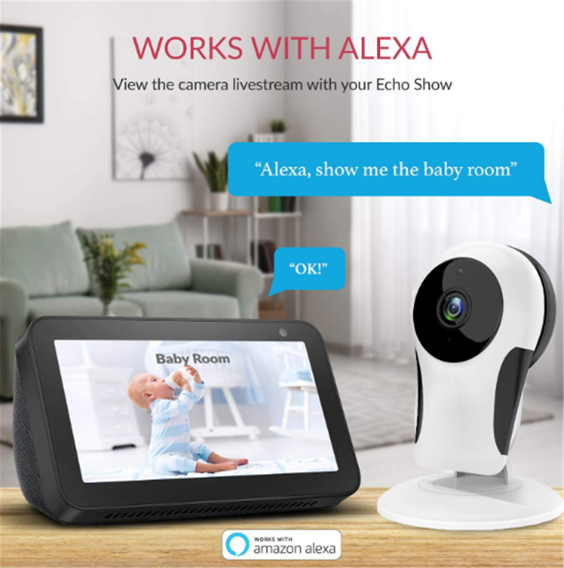 Indoor Wi-Fi 1080P Mini Smart IP Camera(JY-F02-2MP)