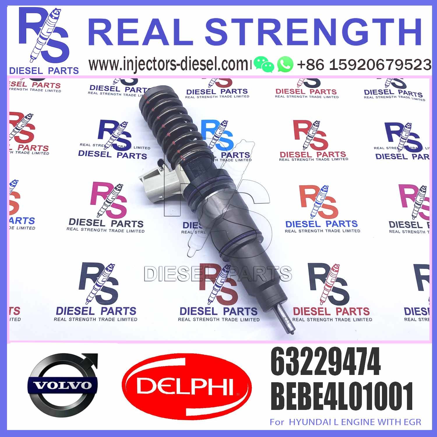 63229476 63229475 Diesel Fuel Injector 33800-82700 63229476 33800-84720 63229467 33800-84830 63229473 63229474