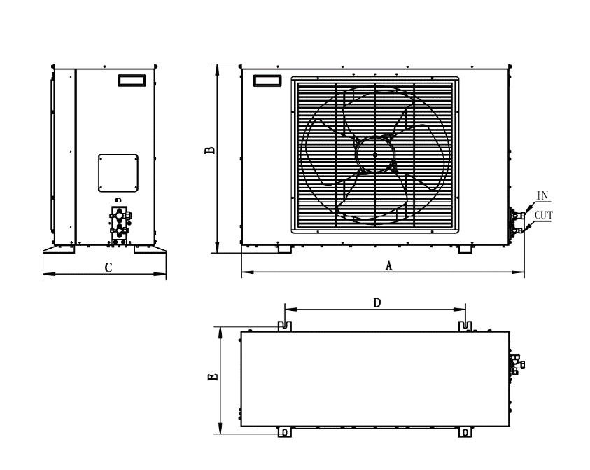 Rack Mounted Precision Cooling System 3.5kw To 12.5kw for data center