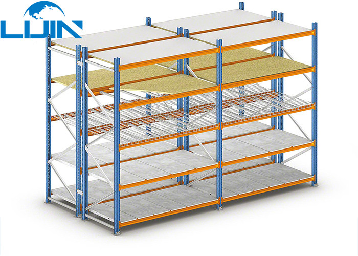 Material Stock Heavy Duty Storage Racks Steel / Wood Shelves Convenient Stock