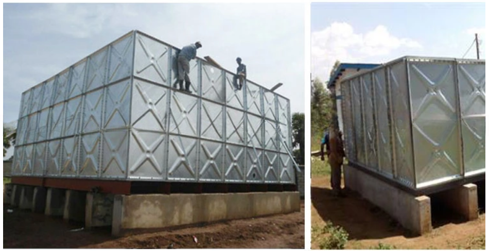 Cycle Ventilation FRP Stainless Steel Water Tank With And Capacity Options