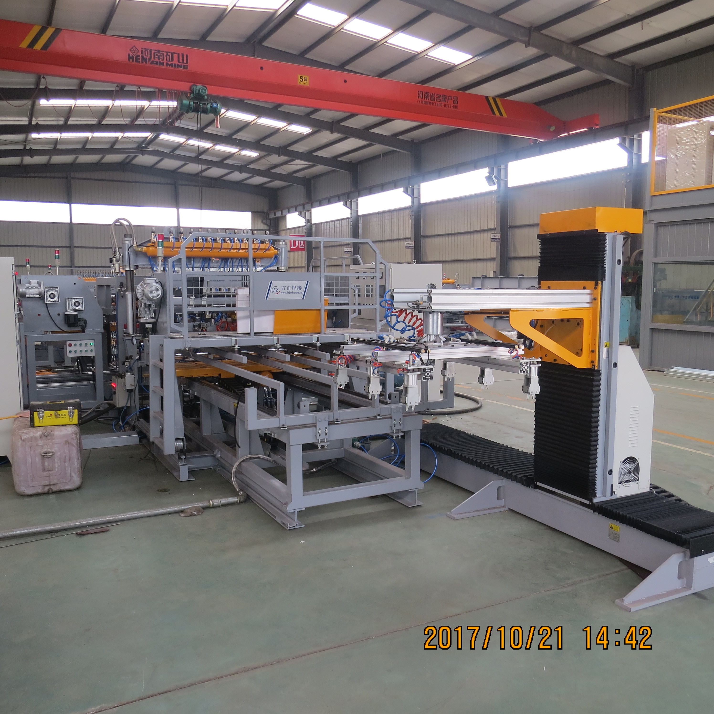 Cantilever / Stacking Container Wire Mesh Welding Machine 220v