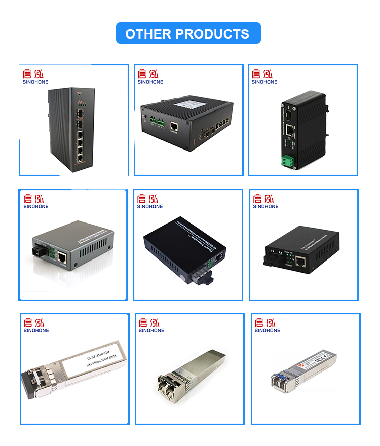 Single Mode Fiber Optic Media Converter Gigabit 50hz Long Delivery Distance