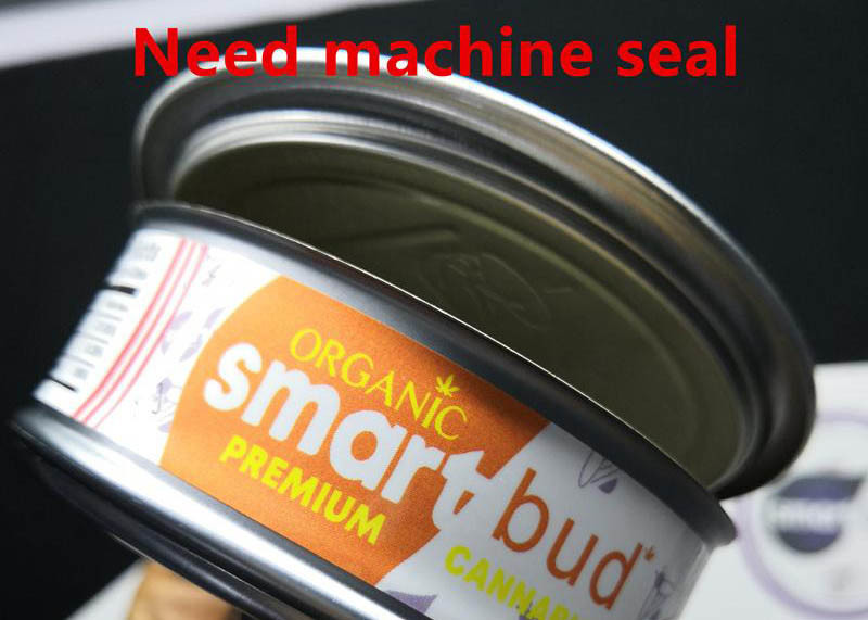 Tinplate Material Smoking Items 16 Flavors Sealed Tin Cans 3.5 Gram