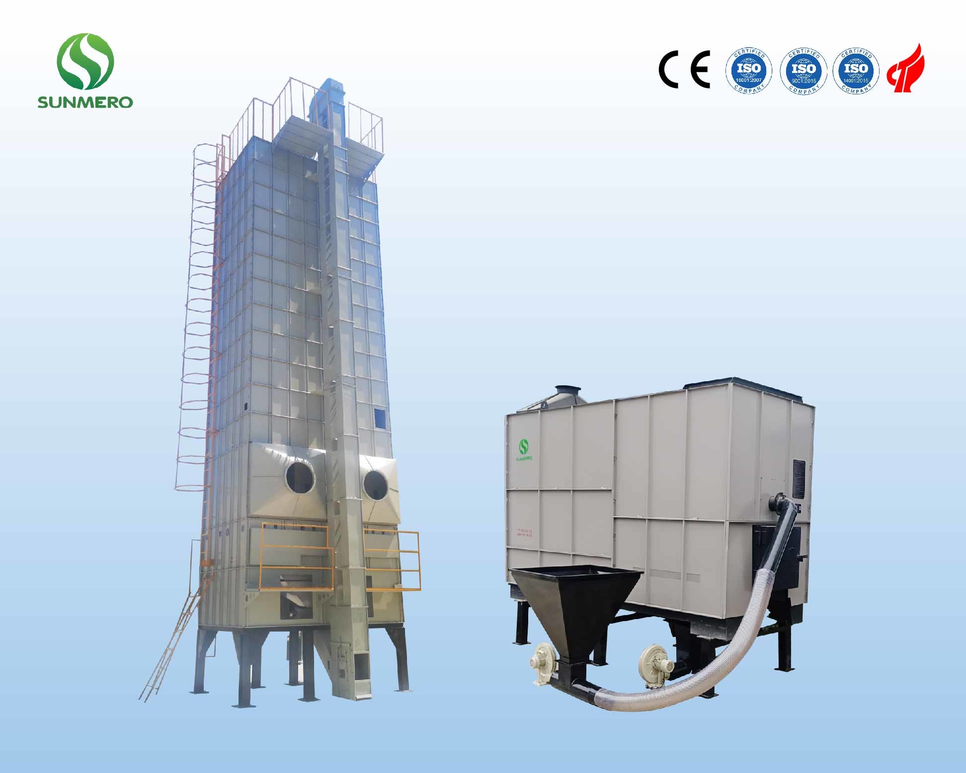 Sunmero Multifarious Fuel Circulating Grain Dryer For Corn Wheat Soybean