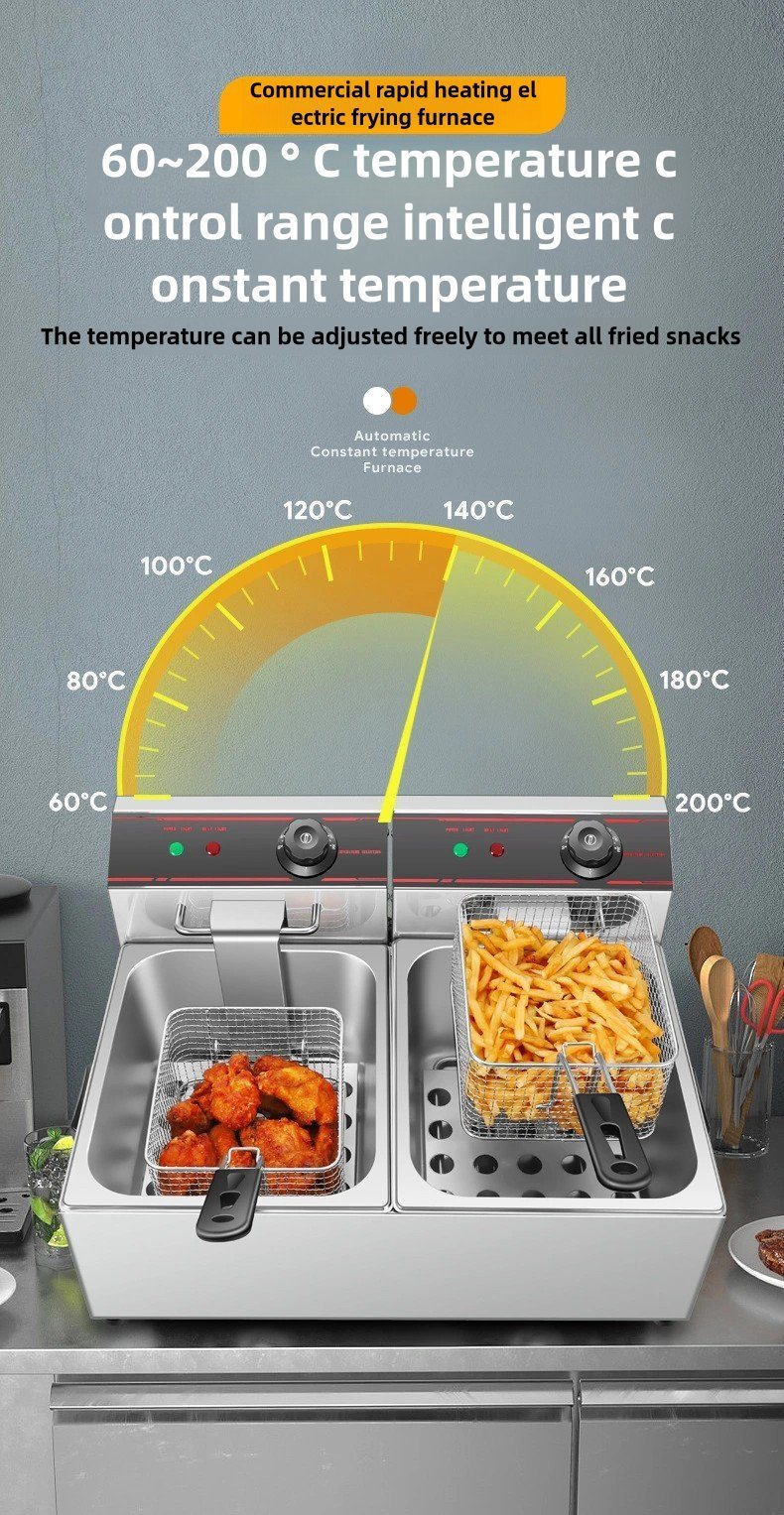 High-Capacity Frying Machine for Bulk Cooking