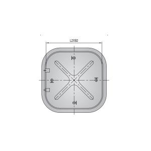 China BV Steel Type D Marine Hatch Cover Push Opening Waterproof on sale