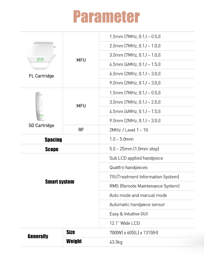 Manufacture vertical Hifu Rf Machine For Face Lifting Skin Tightening New Doublo HIFU Beauty Machine