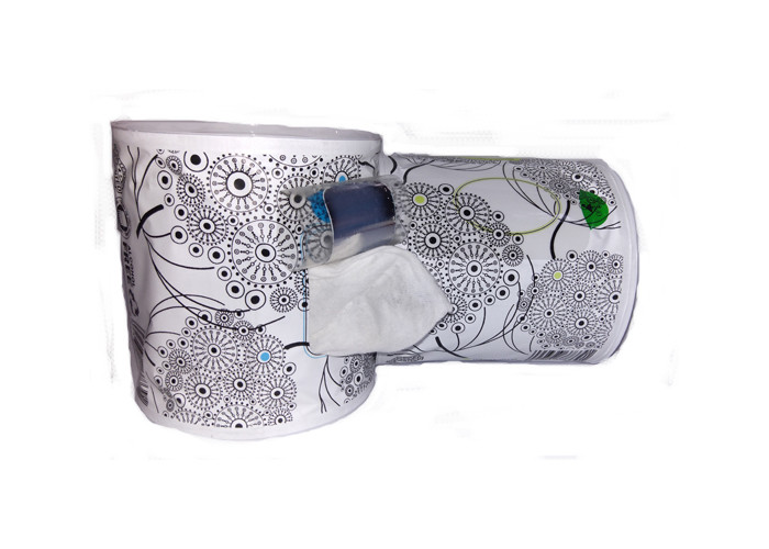Household Toilet Flushable Wet Wipes Rolls , Scented Wet Wipes