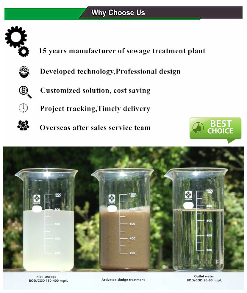 3000L/Hour MBR MBBR A2O Bio Filter For Slaughter Waste Water Treatment