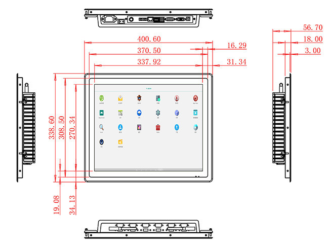 17-Inch Reliable Android Screen for Industrial Monitoring and Logistics Operations