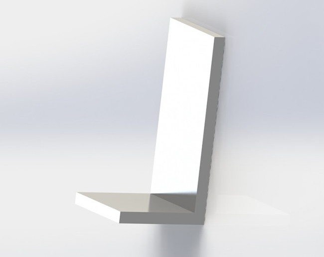 6000 Series Structural Aluminum Angle , Aluminium Angle Trim For Engineering