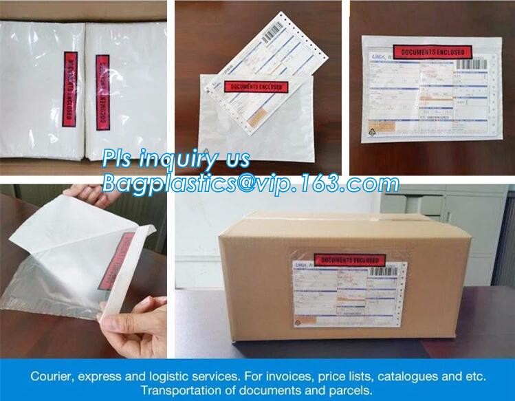 packing list envelope for AWB, packing list envelope mailing bag for express, Packing List Enclosed Envelopes, bagease