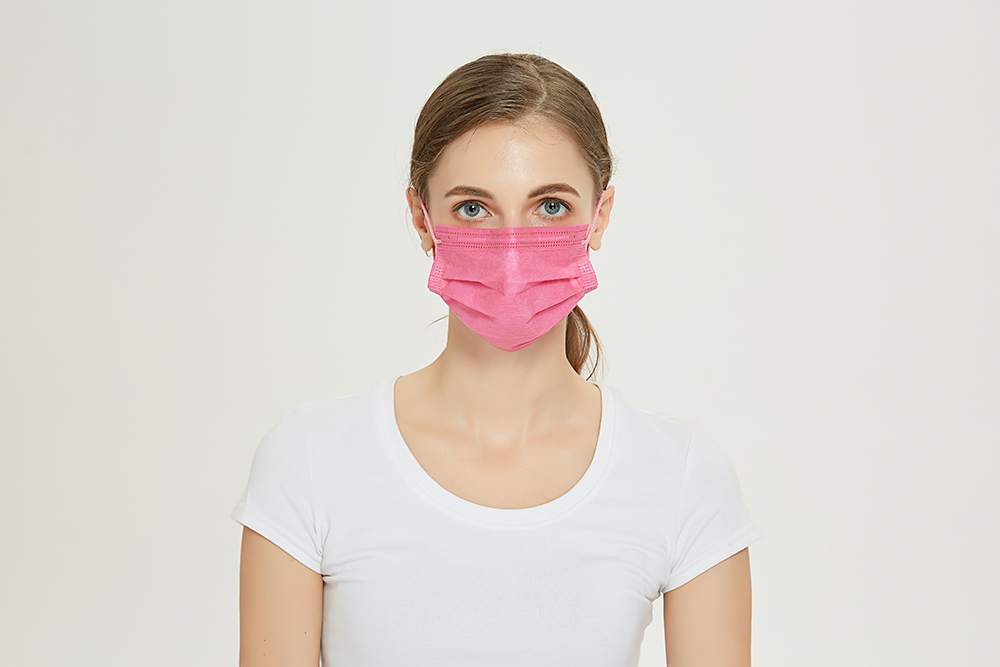 Spot home use Travel essential personal protection face masks 4ply Disposable Face Mask ear-loop style personalized multi-color