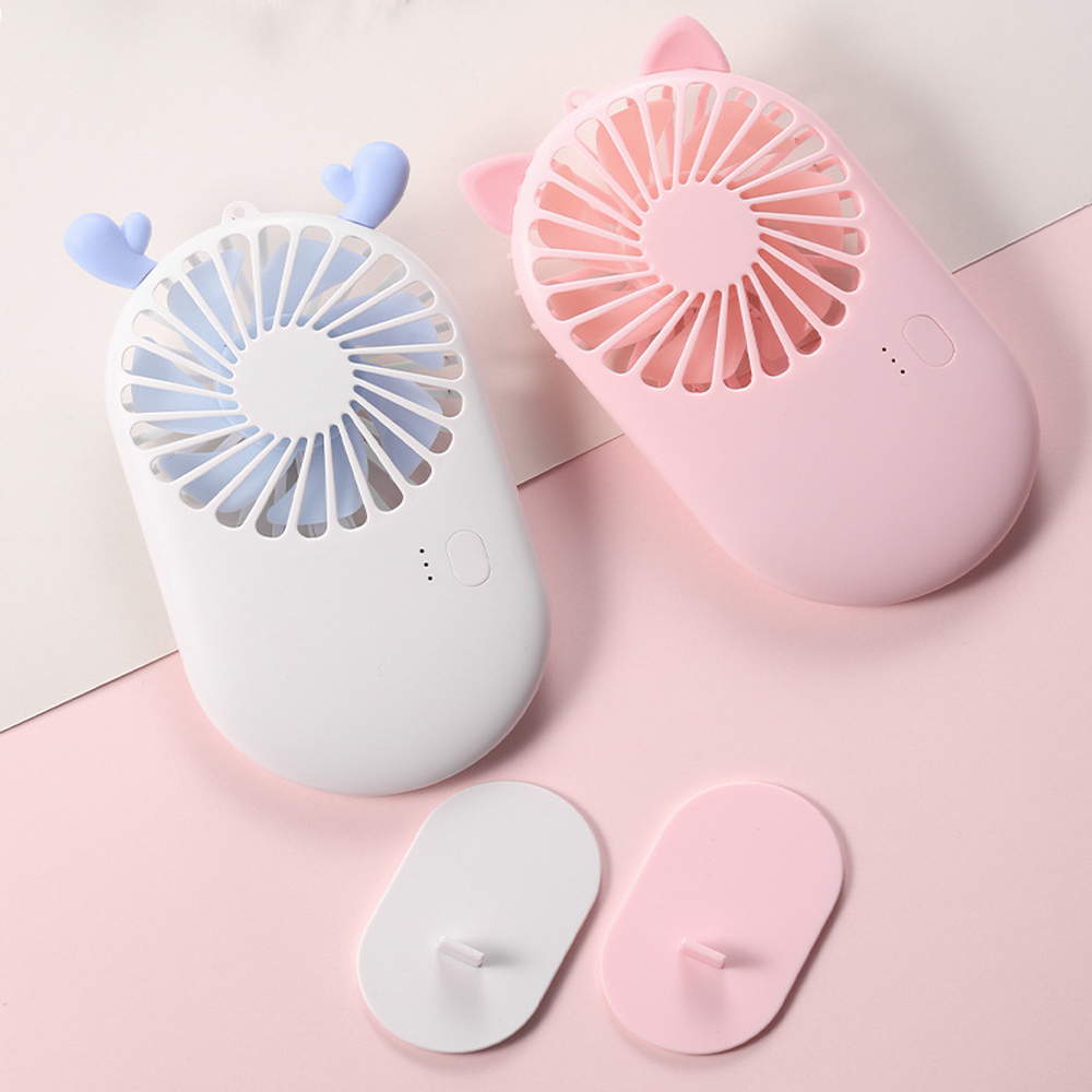 USB Decorative Rechargeable Handheld Cooler Fan Mini Portable Plastic