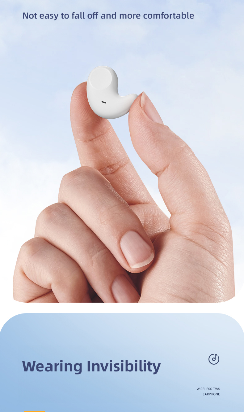 Comfortable and Painless Innovative Sleep Earphones True Wireless TWS Earphones for PC