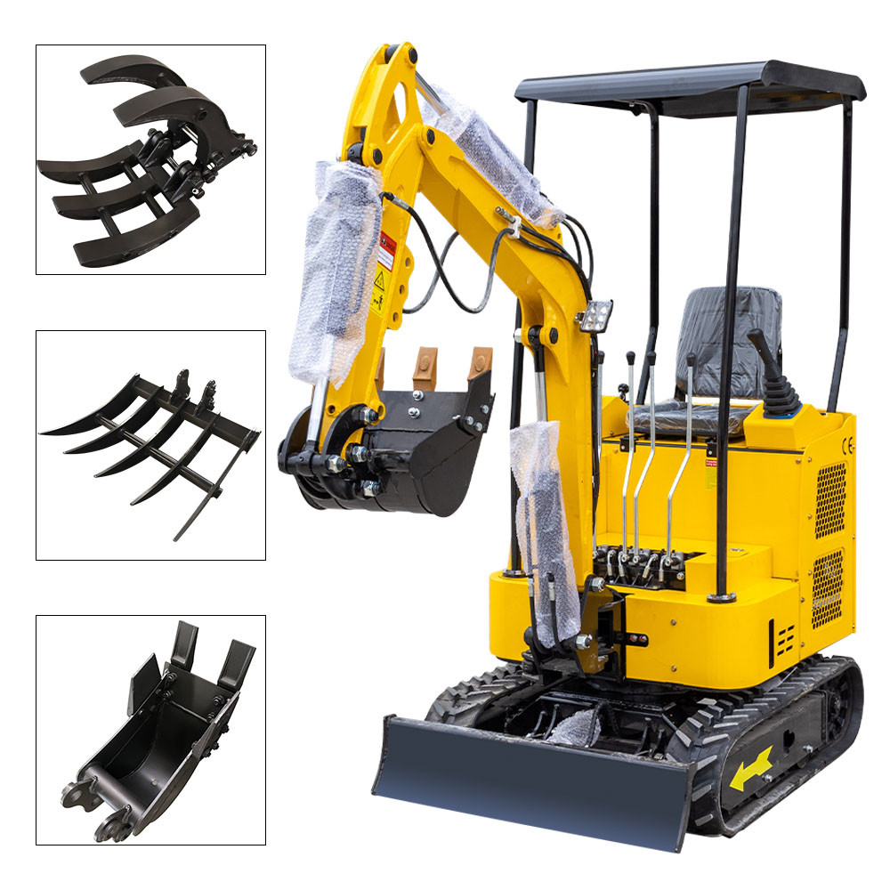 1700kg CE Mini Crawler Excavator Hydraulic Small Excavation Machine 3 Cylinder