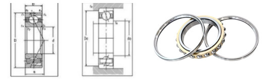 FSK Brand 718/600ACM-CB Single Row Angular Contact Ball Bearing 600*730*60 mm Top Quality