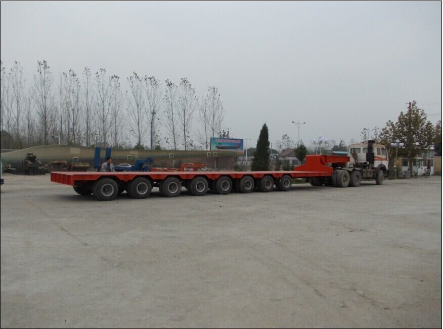 2 Axle 28 Tons Lowbed Lowboy Truck Trailer Semi Trailer for Heavy Equipment Transport