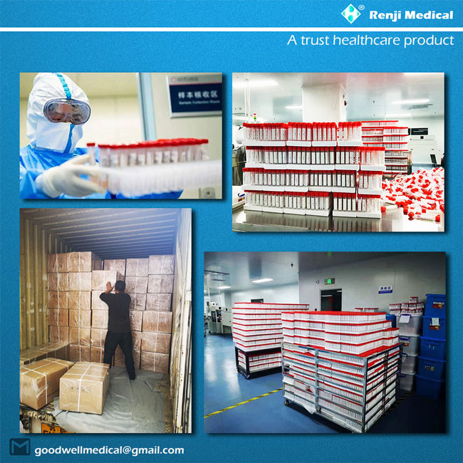 Renji Disposable Vacuum Blood Collection Tube , 3min Glucose Test Tube
