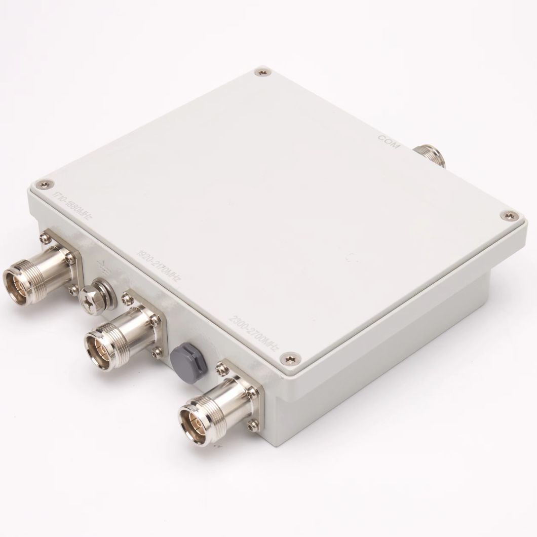 1710-2170MHz 2300-2690MHz 5-Way Multiplexer RF Quad-Band Combiner 4X1 Hybrid Combiner