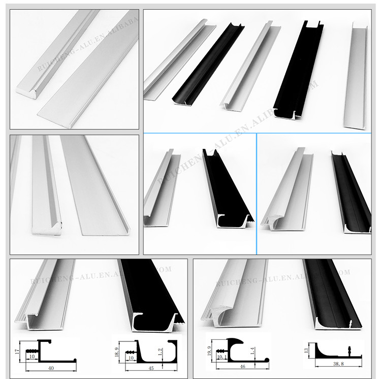 Rush Resistant Aluminium Handle Profile , 1.2mm Thick Kitchen J Profile Handle