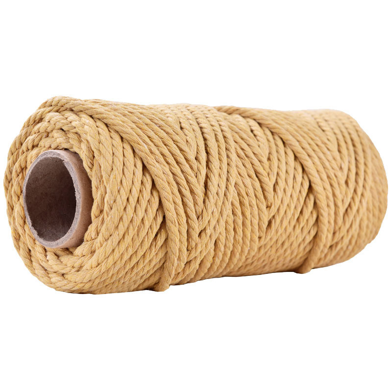 50m Dusty Pink Macrame Cord 5mm ISO9001 Pink Cotton Rope 3 Strands