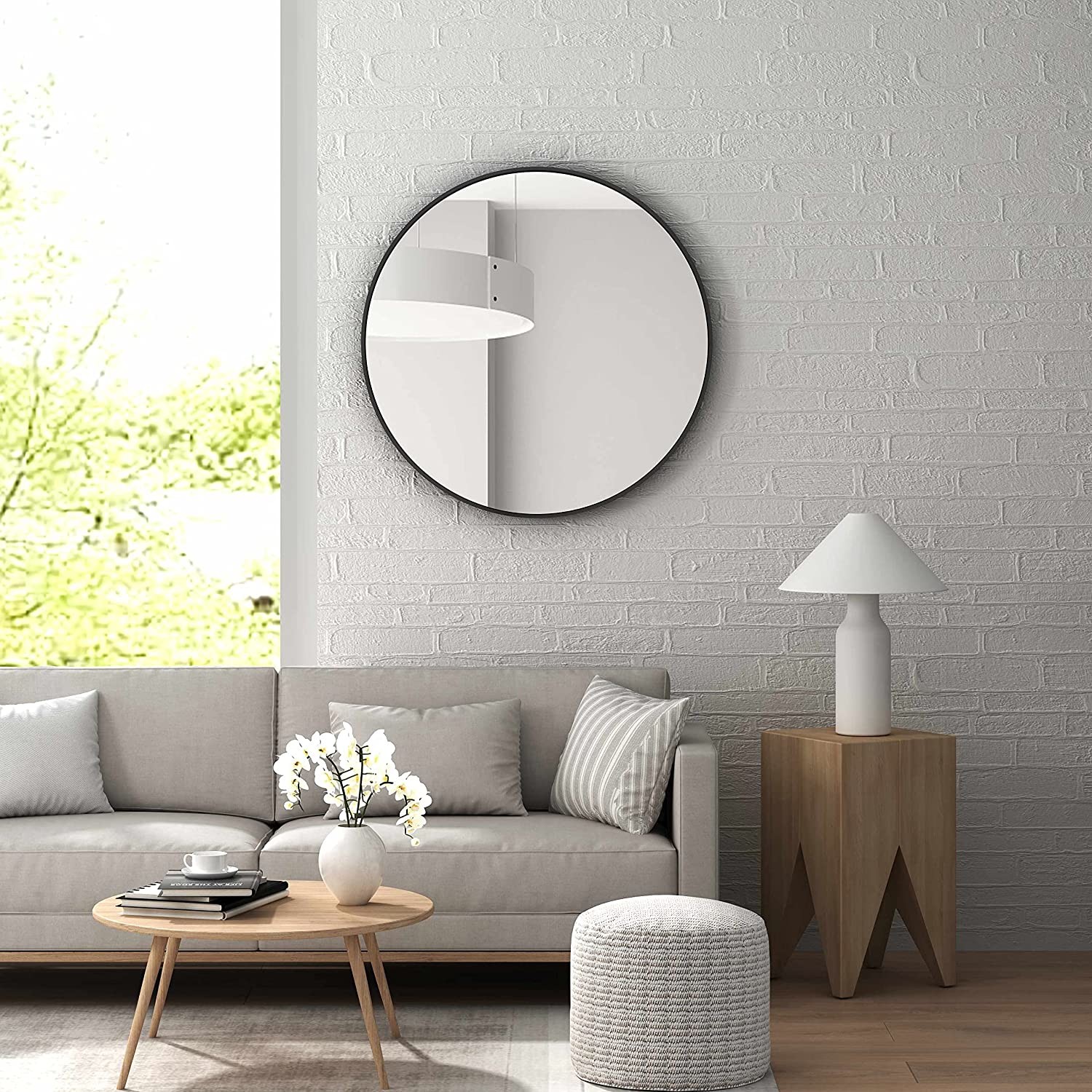 Home Decor Metal Mirror Frame Aluminium Alloy Profile Anodized Round Shape