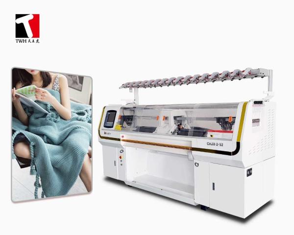 Quality 100 Inch 14G Cotton Blanket Knitting Machine with Double System for sale