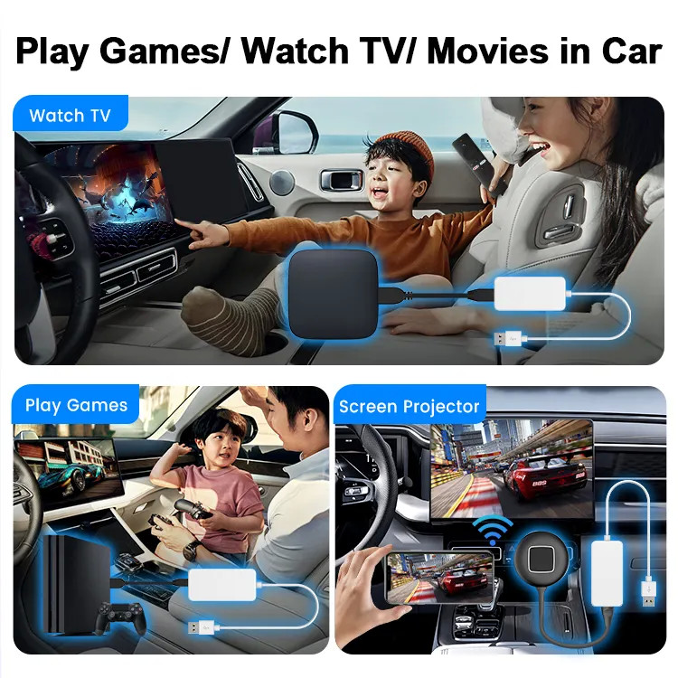 HD2CP Orginal Wired Carplay Upgrade HDMI Video Input Conversion Box 1080P Car TV Mate Adapter Stream Carplay